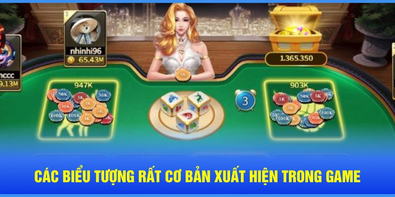 Các biểu tượng rất cơ bản xuất hiện trong game 